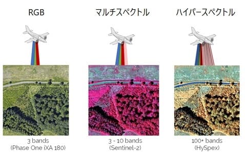 ハイパースペクトルカメラによる森林管理