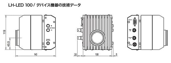LH-LED100/デバイス機器の技術データ
