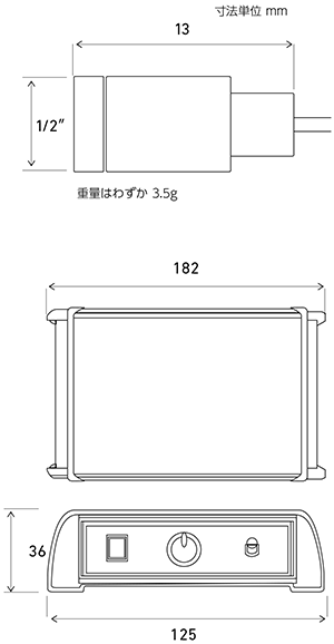 光ファイバー音響センサー 図面