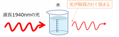 水による光の吸収